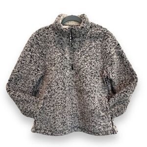 Gray Snow tipped Quarter Zip Pullover Jacket Size Small (4-6)